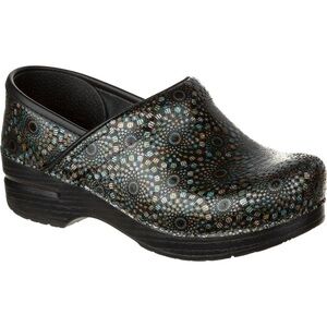 Dansko Professional Medallion Metallic Sunburst Clog Black Multi EU 40 / US 10